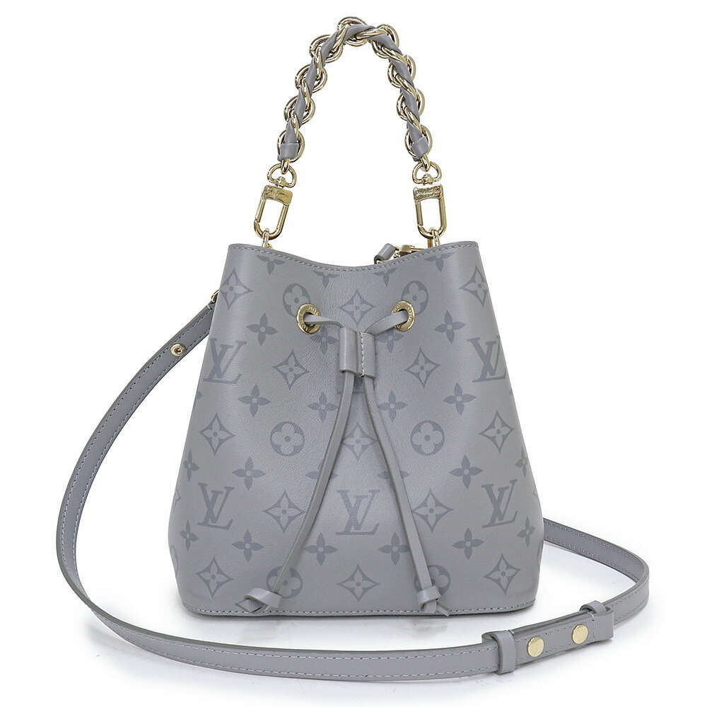 Louis Vuitton Monogram NeoNoe Chain Handle Shoulder Handbag Trianon Gray